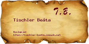 Tischler Beáta névjegykártya